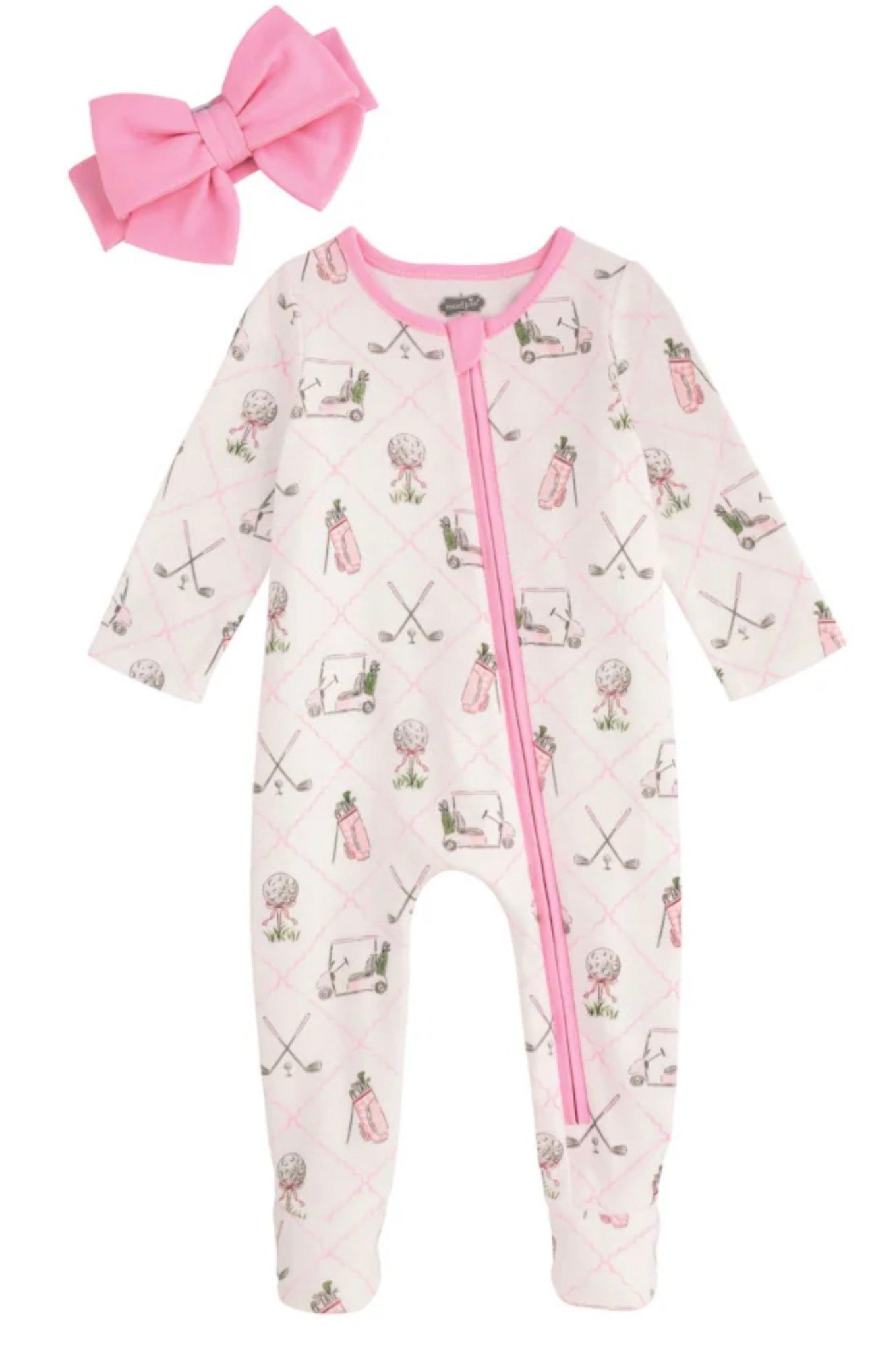 Girl Golf Zip Sleeper With Headband