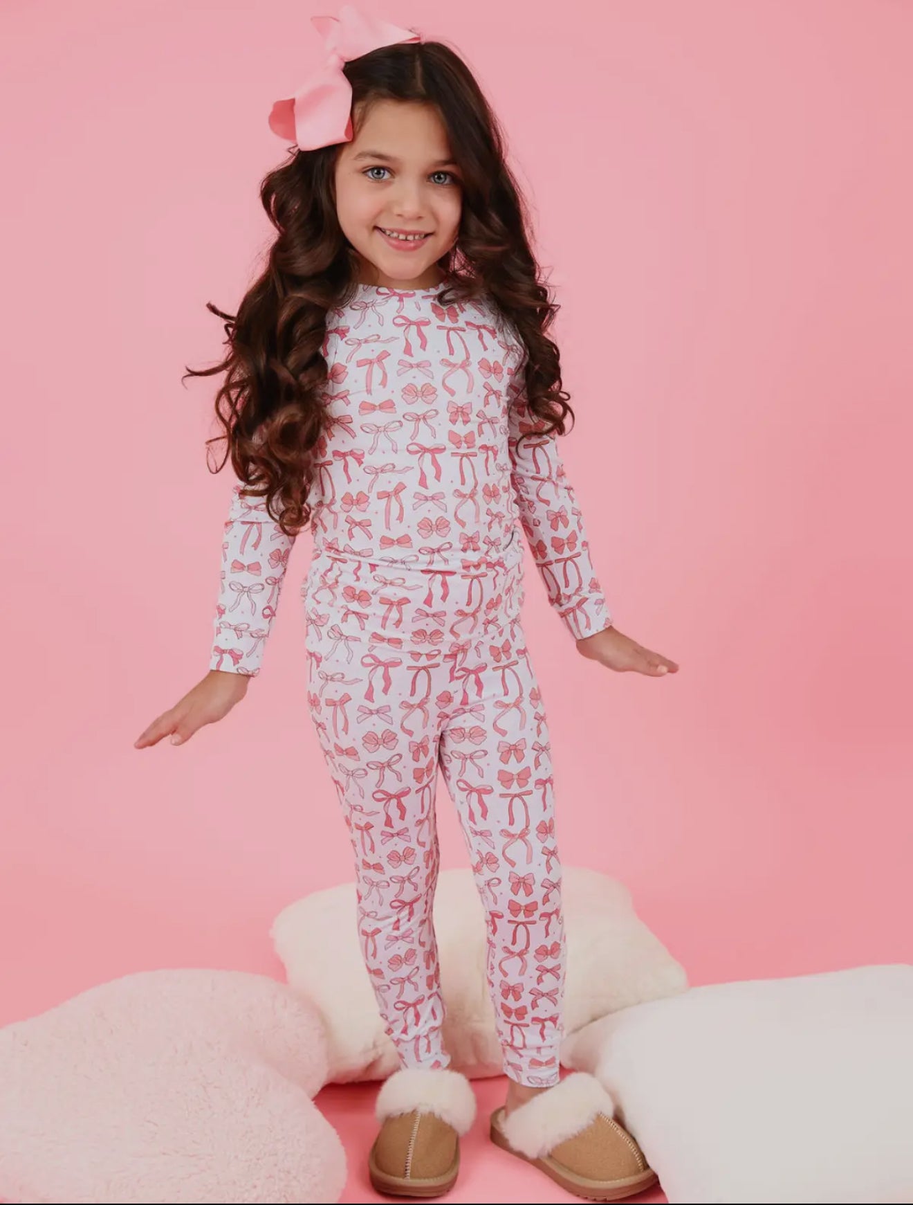 Sweet Bow Dreams Bamboo Cotton Pajama Set