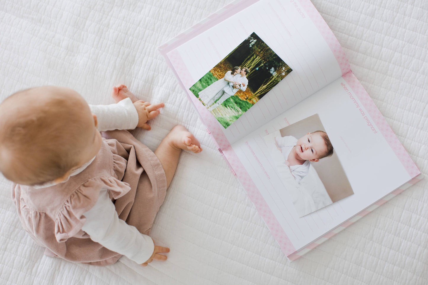 Chevron Baby Book and Clean-Touch Ink Pad Kit