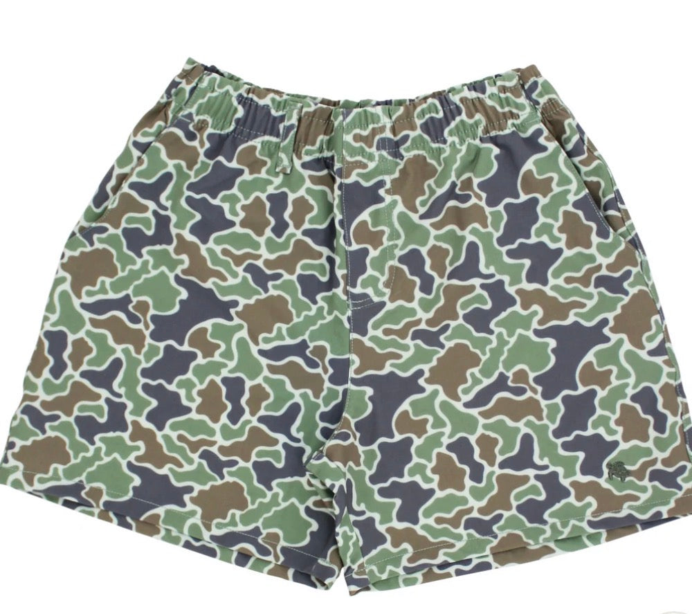 Printed Performance Short, Green Camo