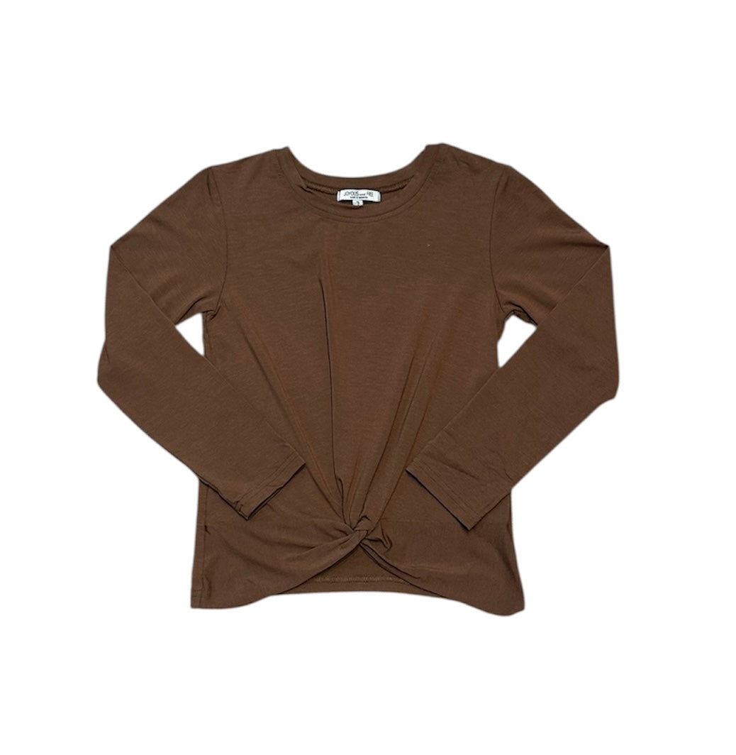 Brown Cocoa Long Sleeve Top