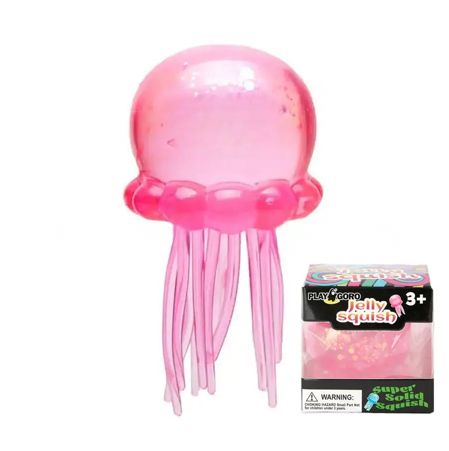 Sequin Glitter jellyfish squishy sensory toy-no brand