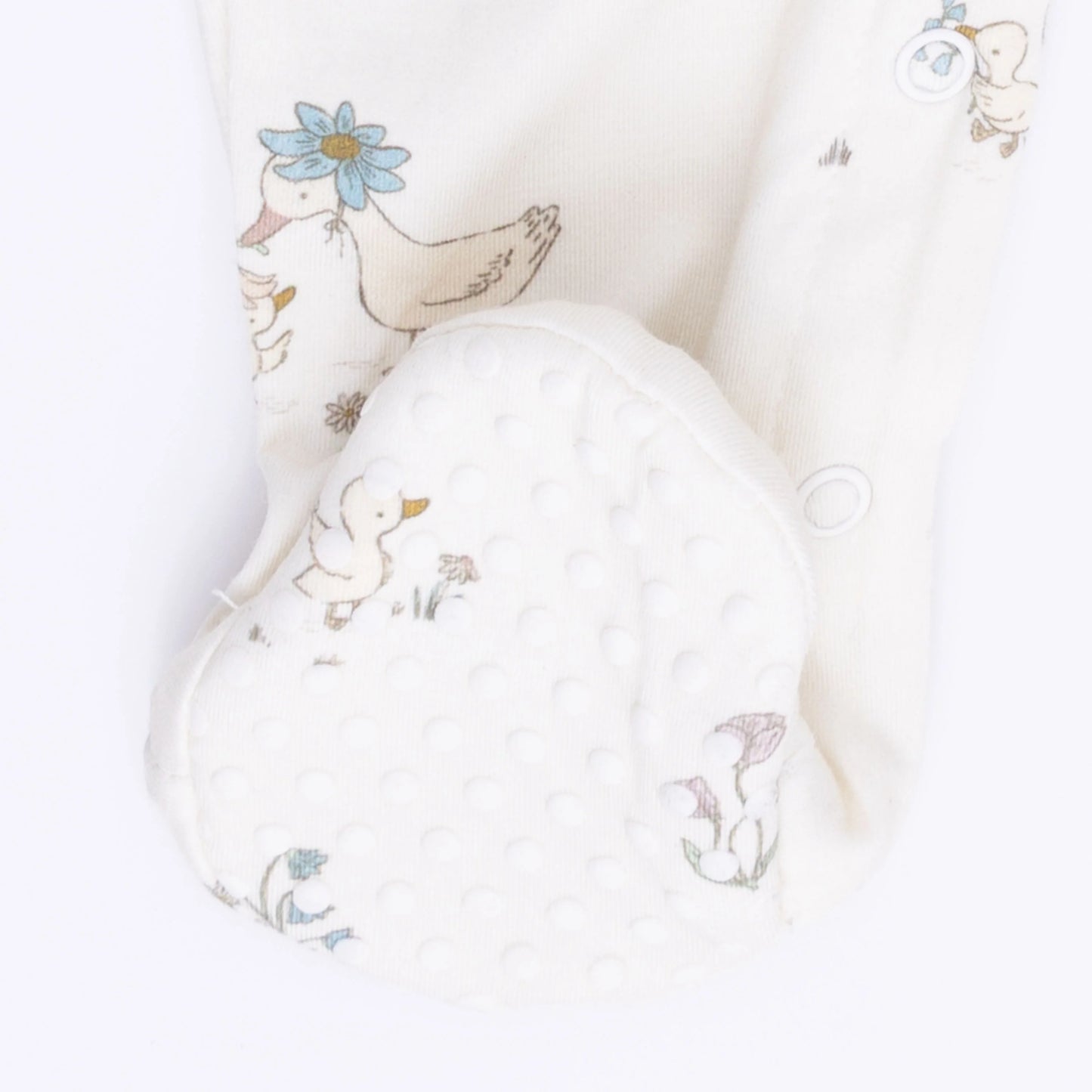 Flower Ducklings Smocked Footie