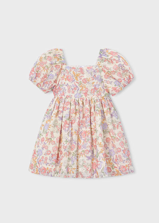 Puff Sleeve Floral Dress