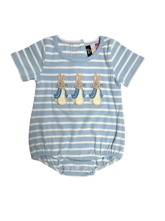 Peter Rabbit Appliqué Striped Bubble