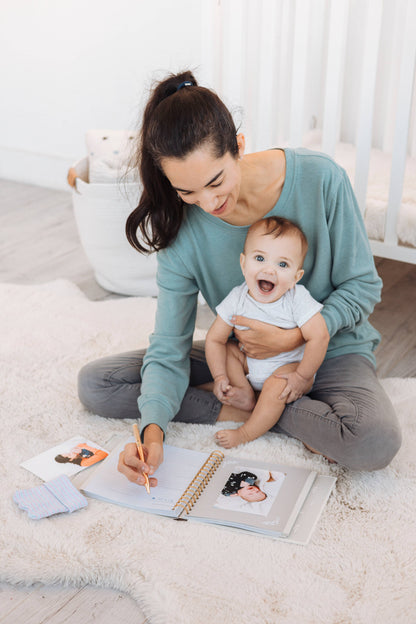 Deer Print Square Baby Memory Book