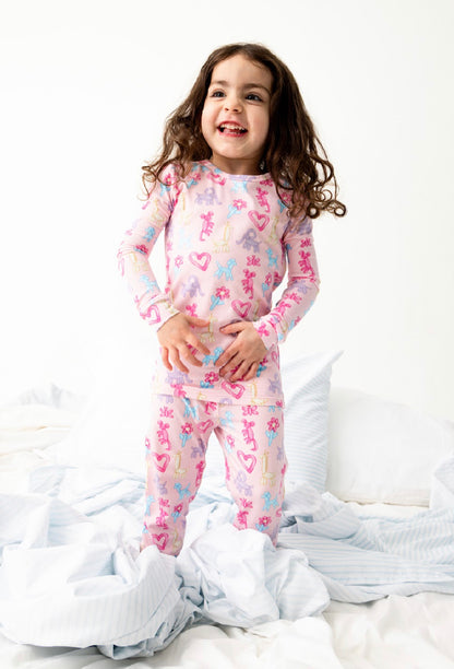 Pink Party Animals Glow Pajamas