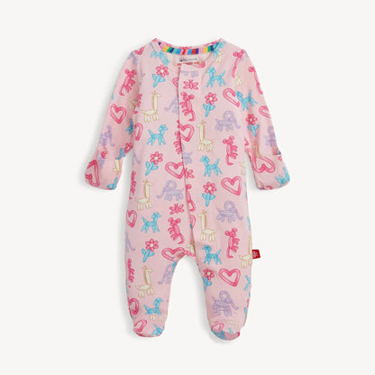 Pink Party Animals Glow Footie