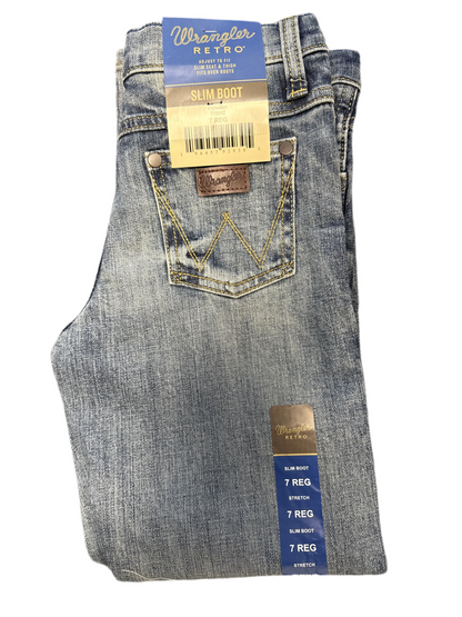 Wrangler Boys Retro Slim Boot Cut Jeans