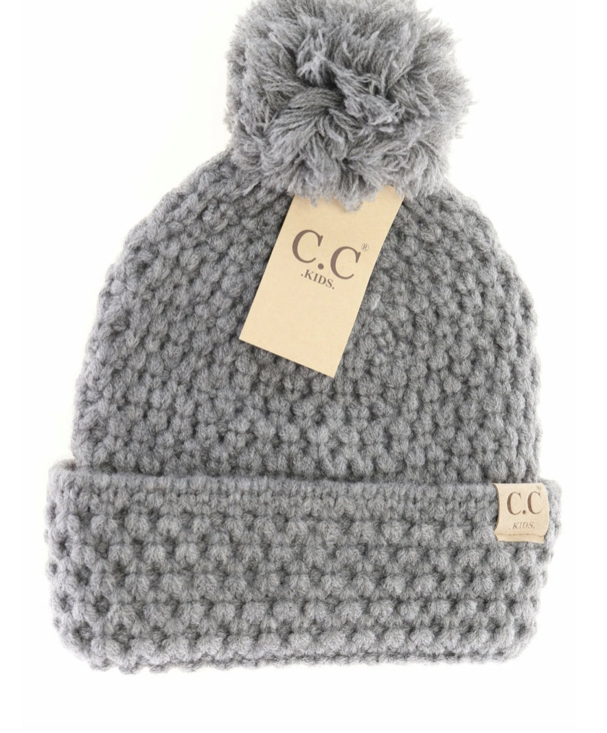 Kids Bee Stitch Knit Pom