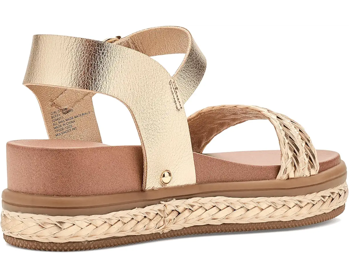 Buffy Gold Wedge Sandal