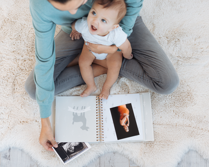 Deer Print Square Baby Memory Book