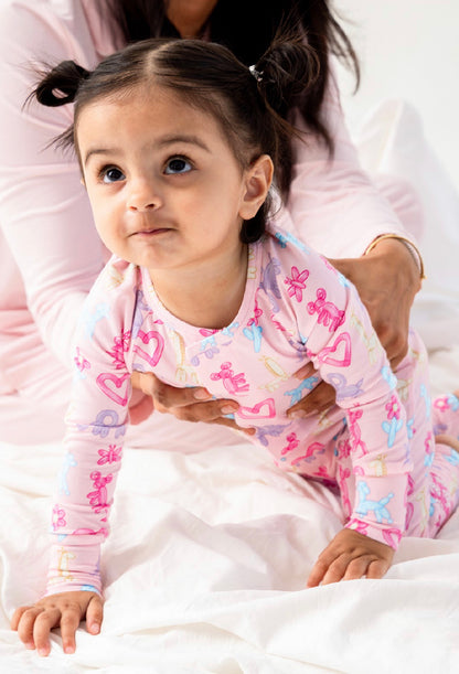 Pink Party Animals Glow Footie