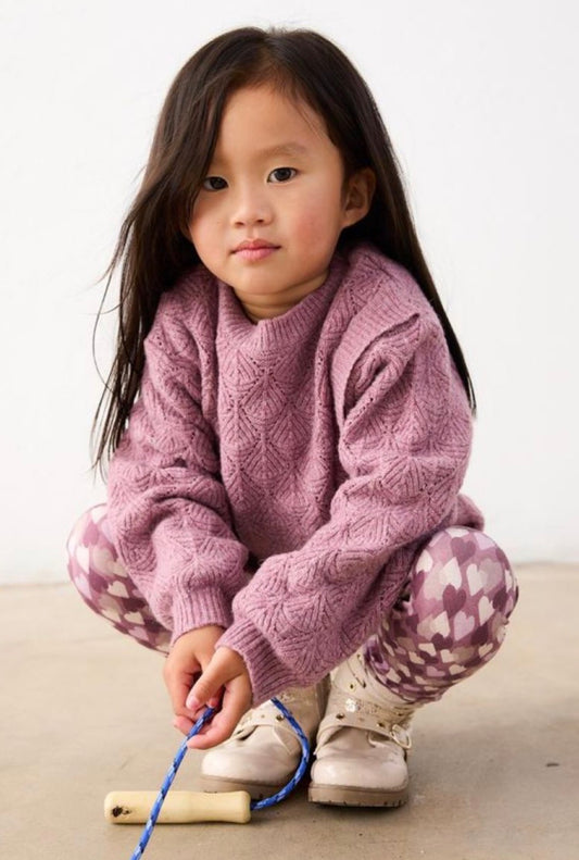Printed Mauve Sweater