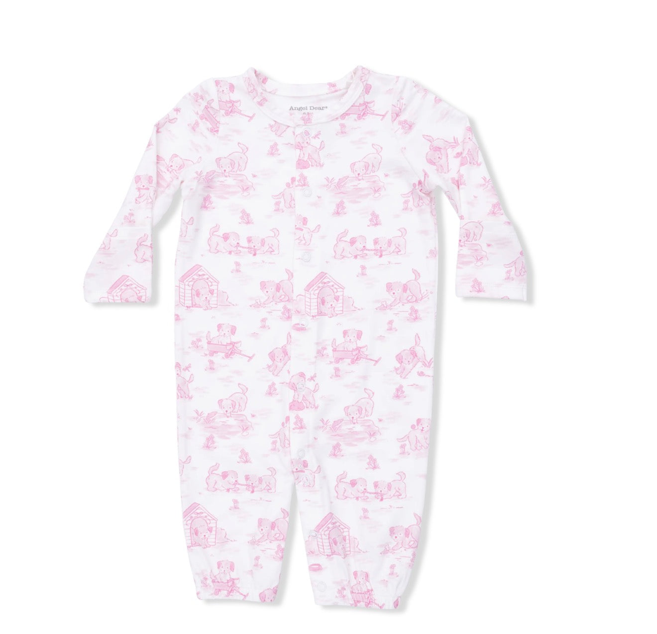 Puppy Toile Pink-Converter Gown