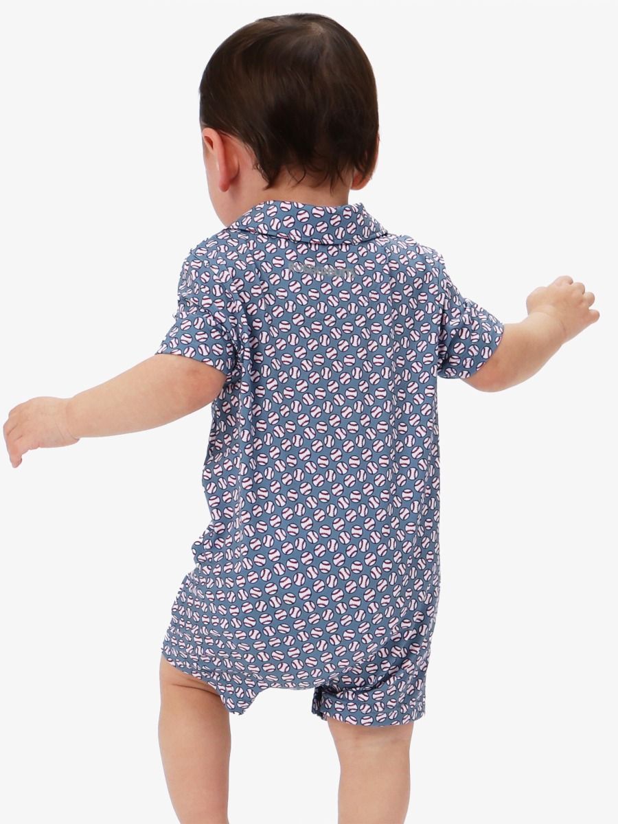 Home Run Polo Romper