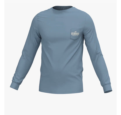 Long Sleeve Pocket Tee - Mountain Spring