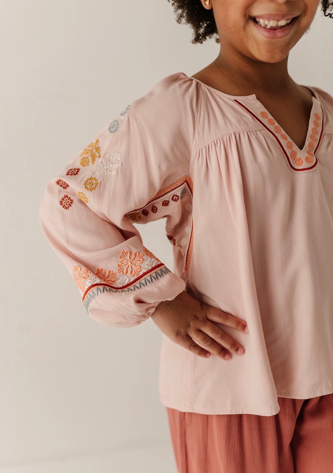 Embroidery Art Peasant Top