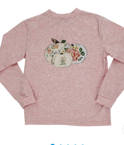 Girls LS Logo Tee/ Pumpkin