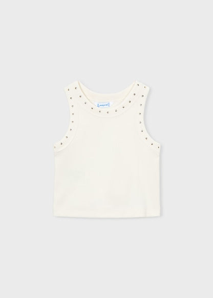 Tank Top With Gold Bling