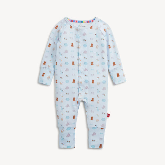Magnetic Me Nursery Nostalgia Blue Coverall