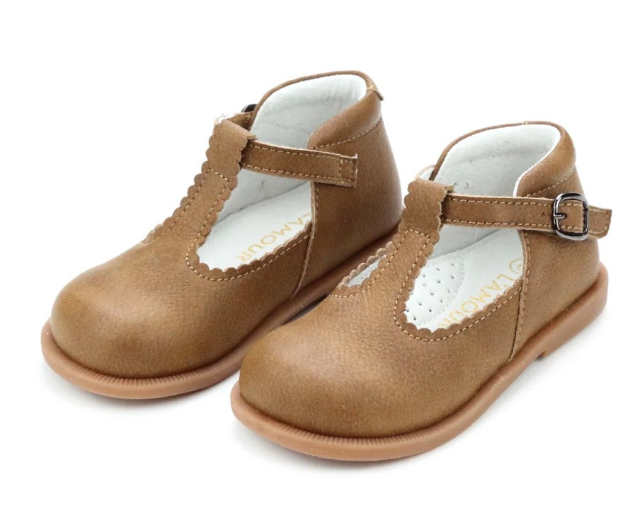 Louise Scalloped T-Strap Mary Jane