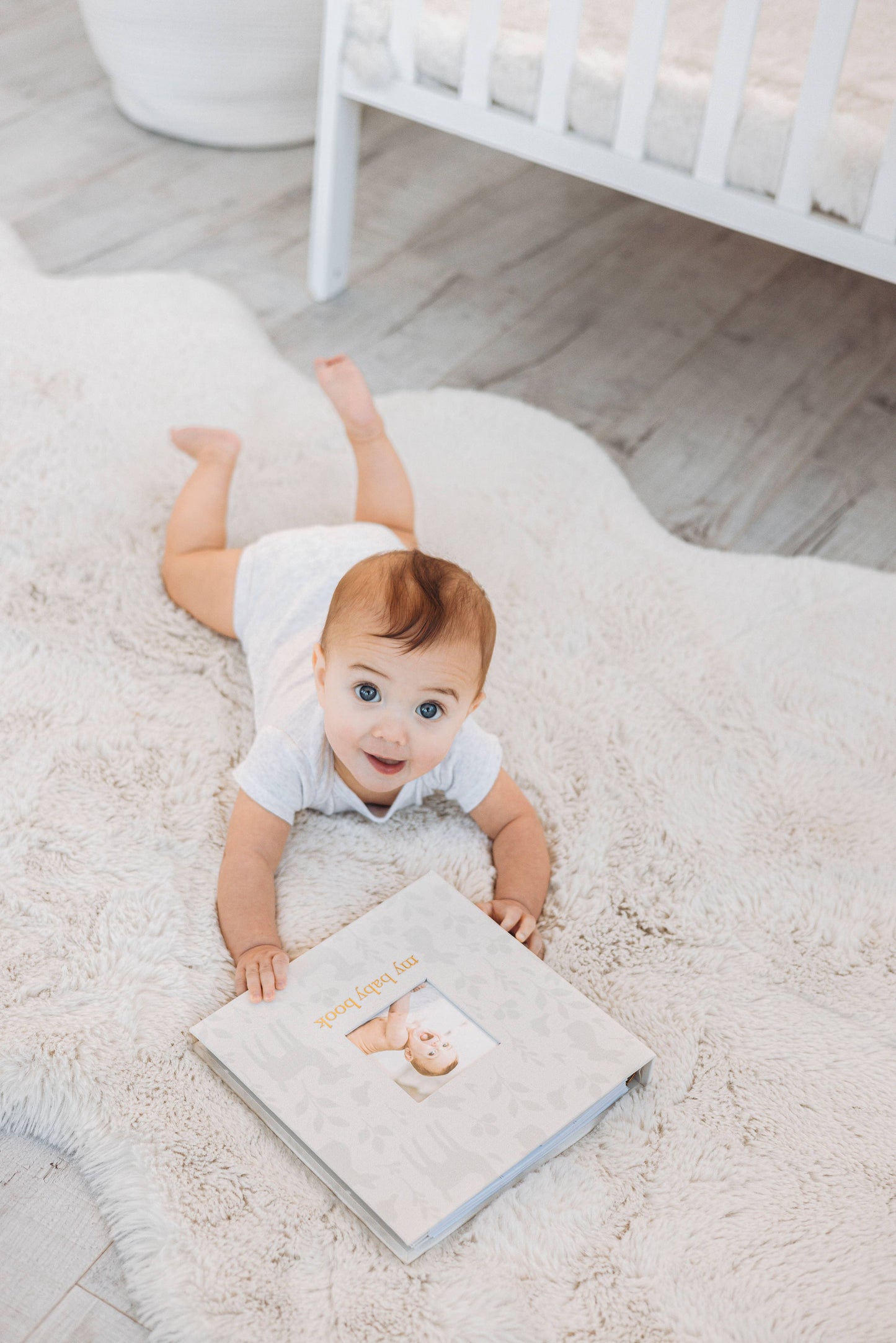 Deer Print Square Baby Memory Book