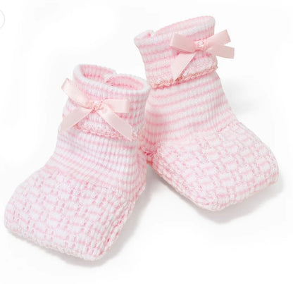 Paty Knit Solid Color Booties