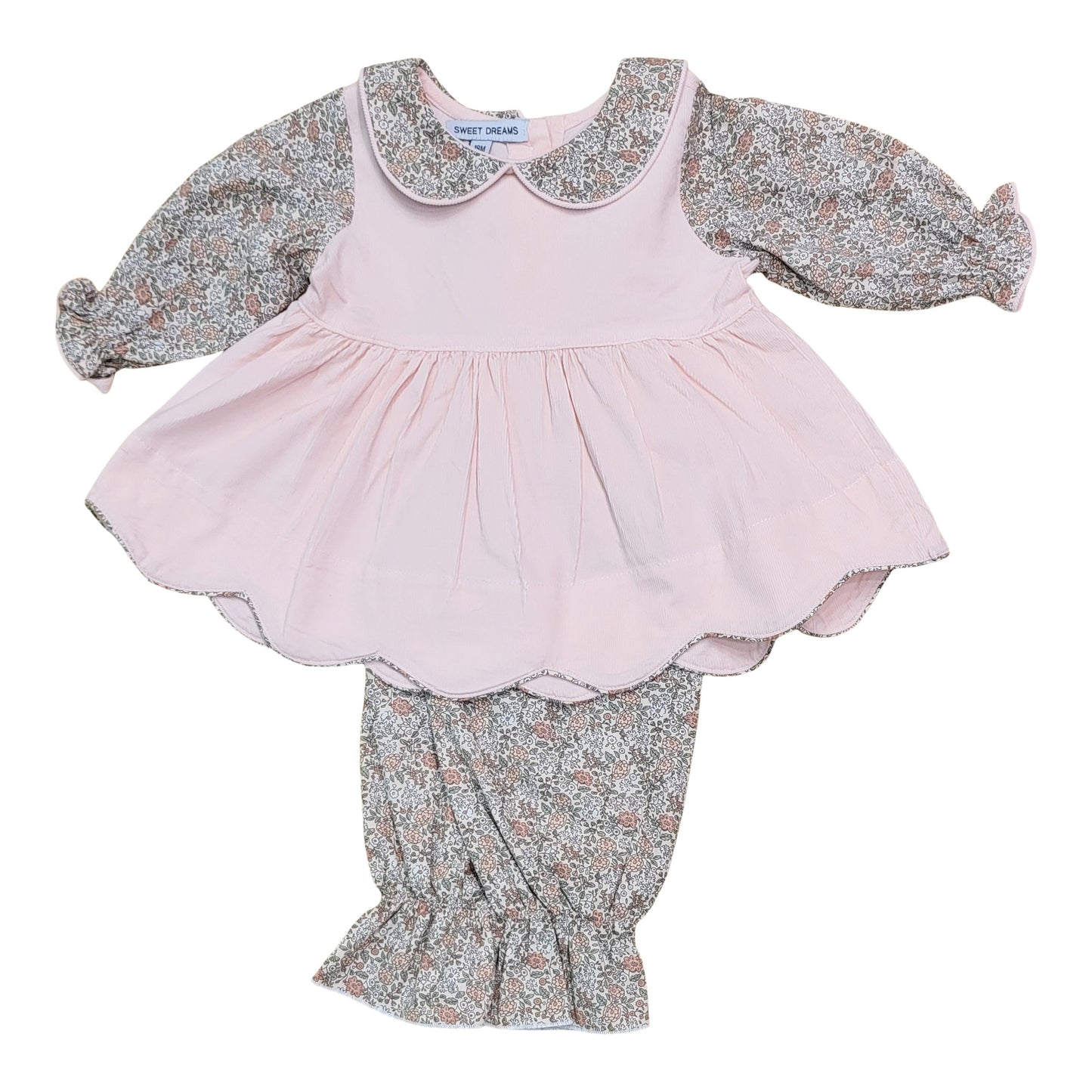 Pink Corduroy Pant Set