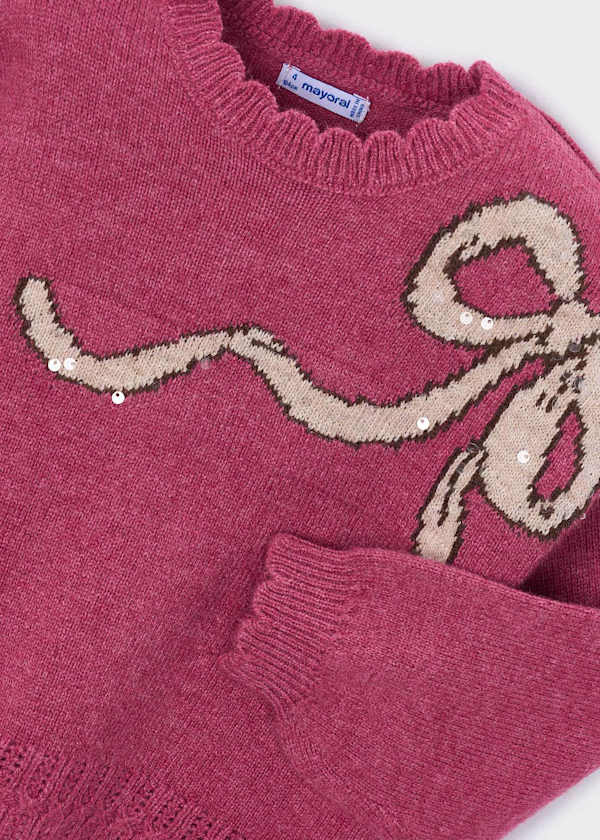 Girls Bow Sweater