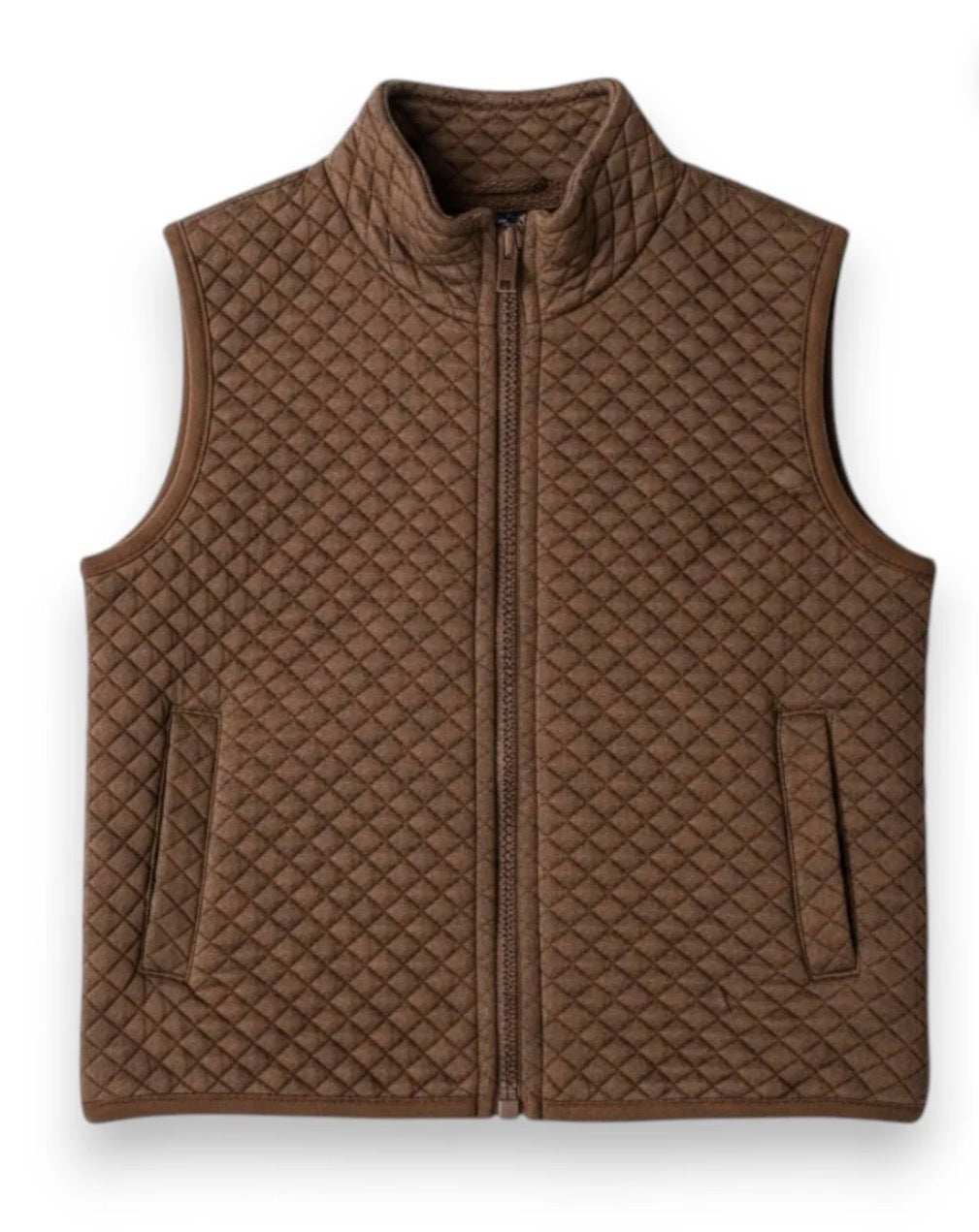 Brown Quilted Vest