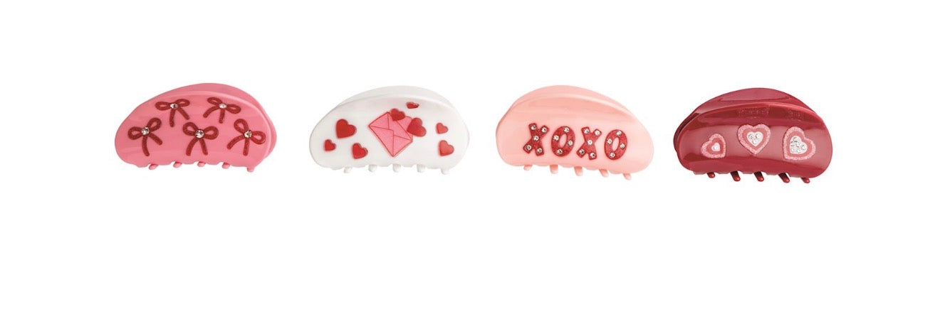 Valentine Claw Clips