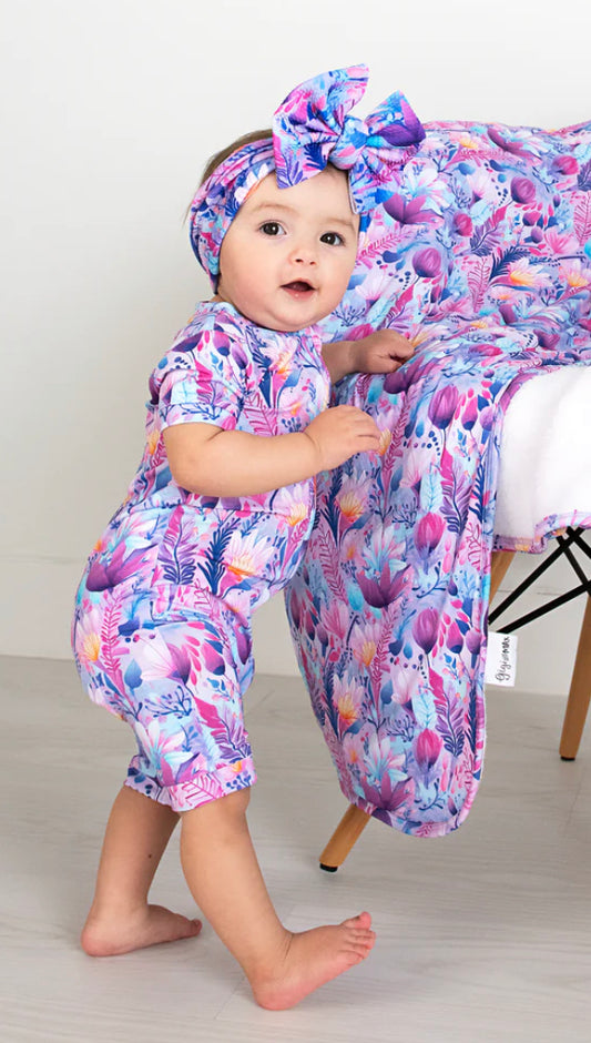 Purple Floral Shortie