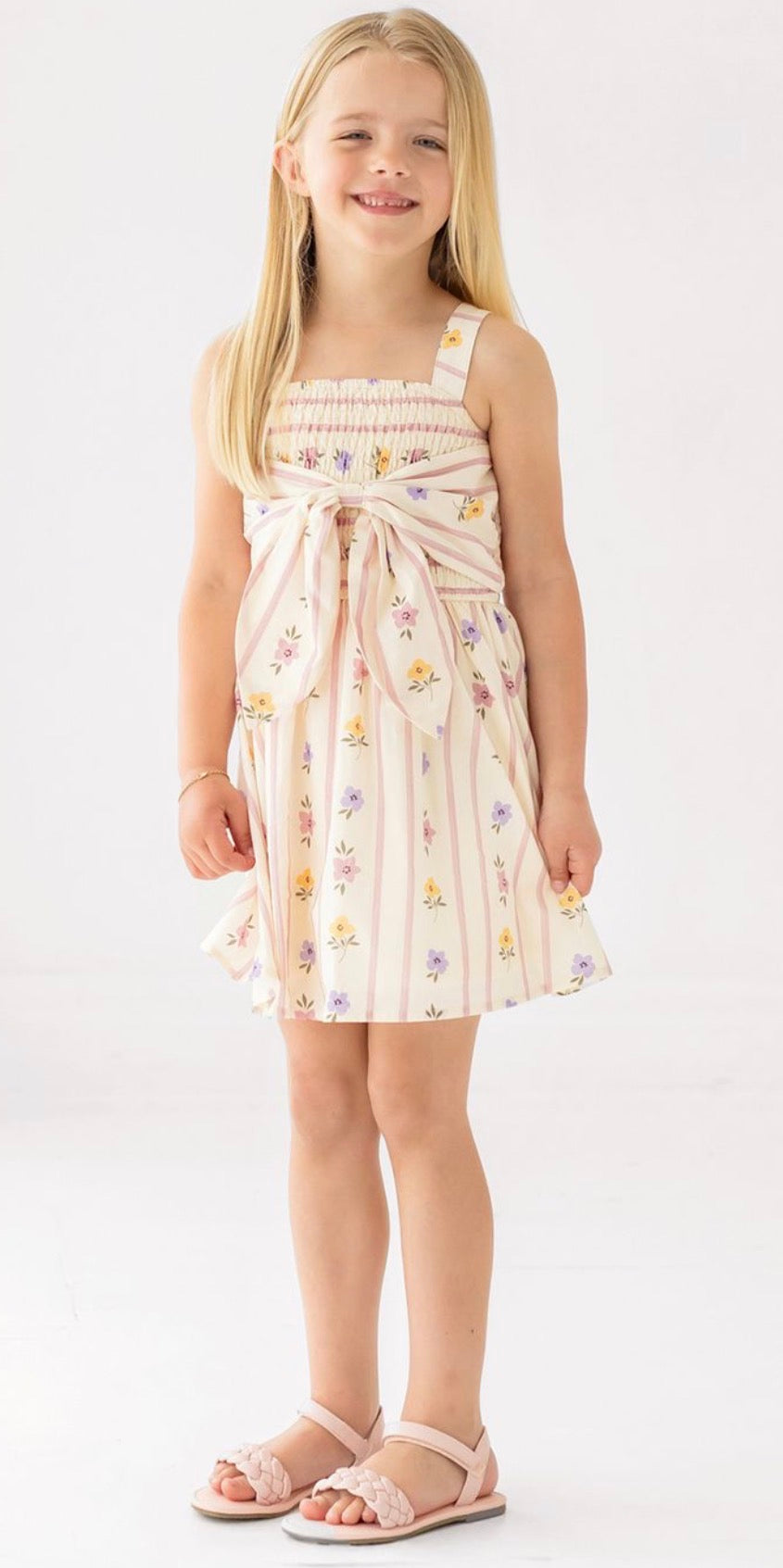Purple Bouquet Tank Dress