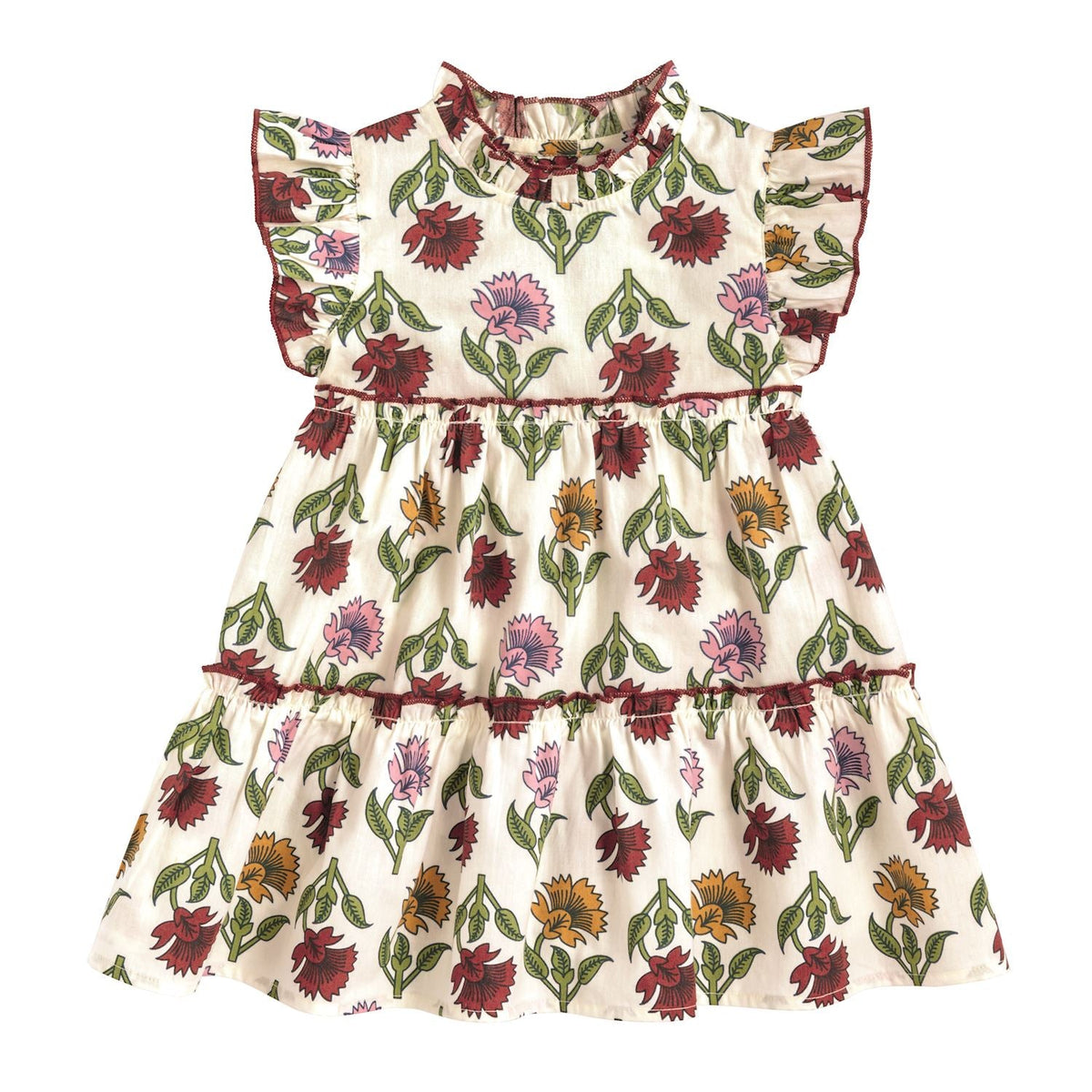Harvest Midi Ruffle Dress
