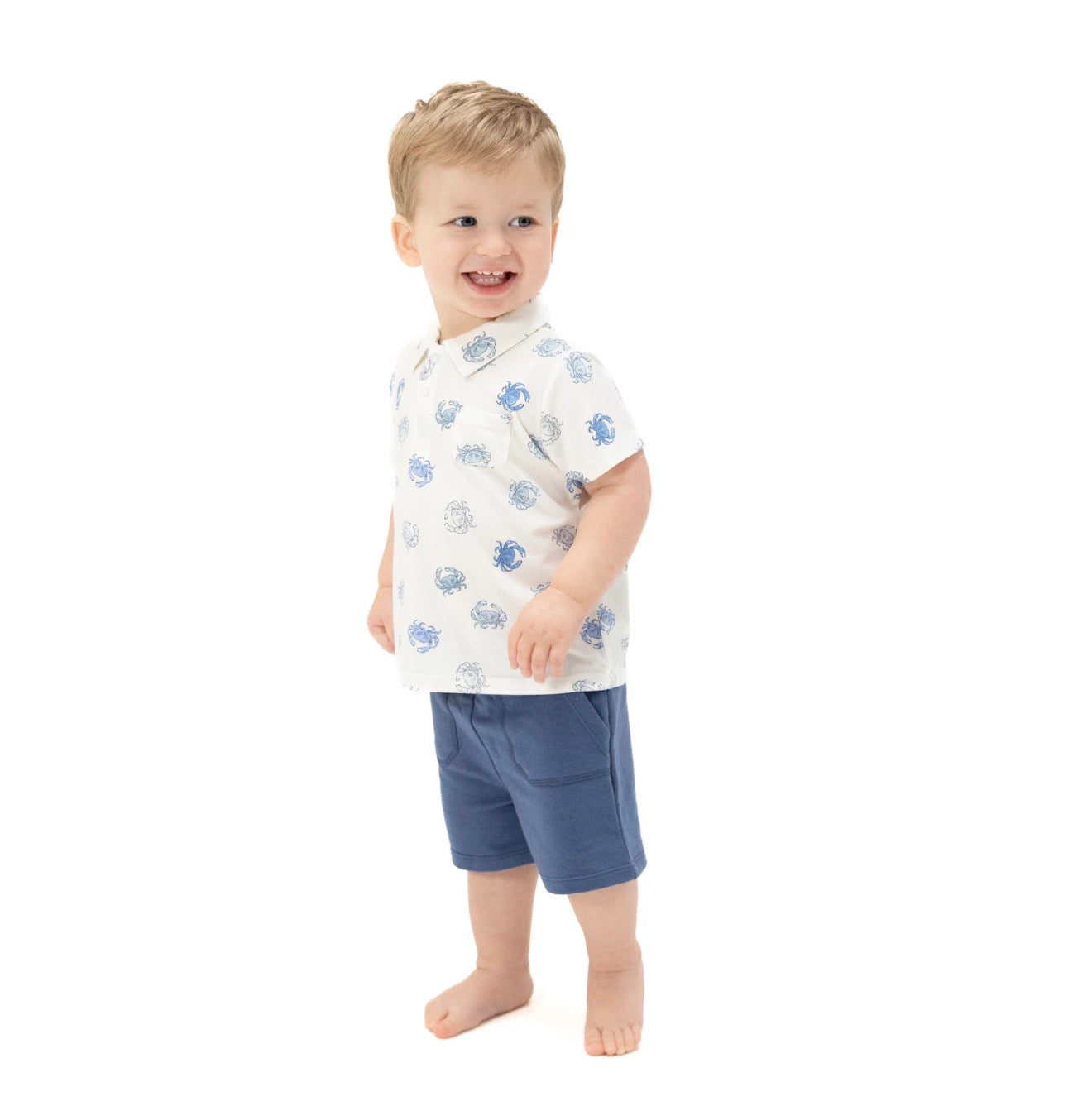 Blue Crabs-Polo with Everyday Short