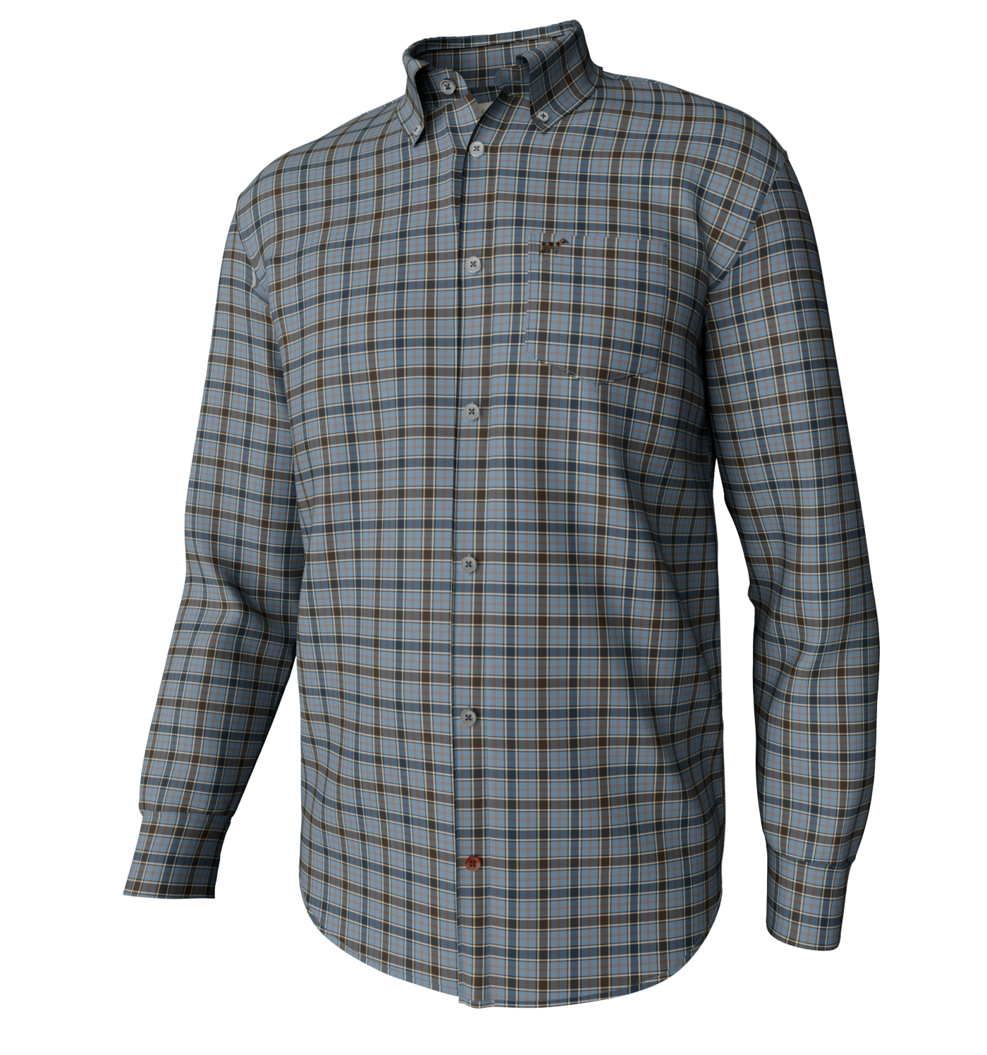 Southern Point Mountain Spring Plaid Button Down