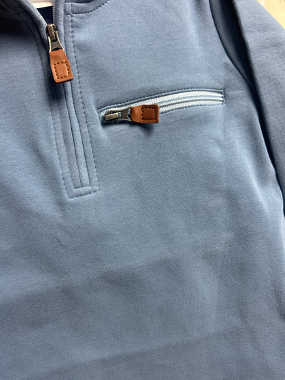 Blue 1/4 Zip Pullover