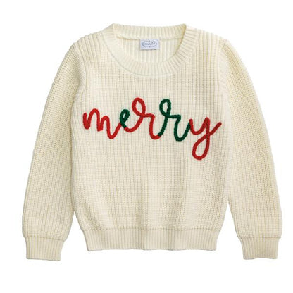 Merry Chainstitch Toddler Sweater