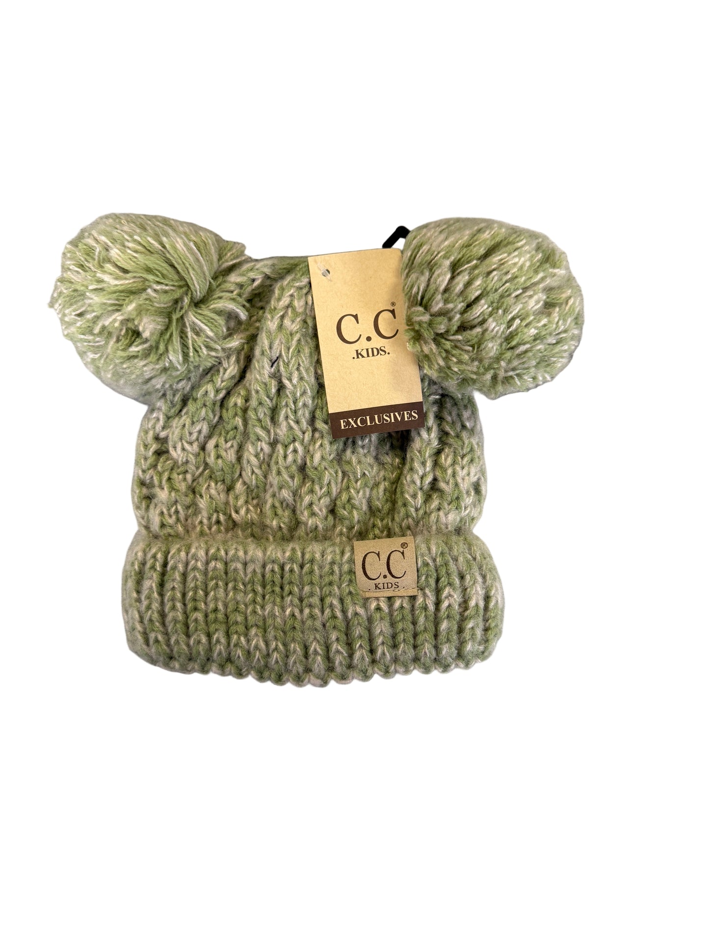 Kids Multi Tone Double Pom