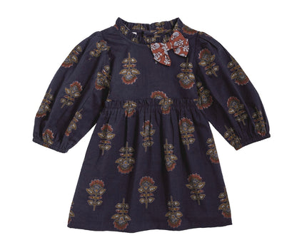 Navy Floral Dress