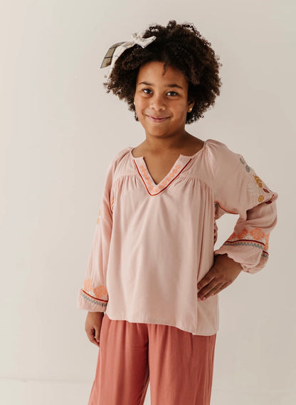 Embroidery Art Peasant Top