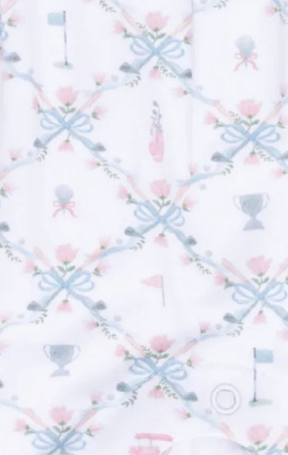 Golf Trellis Peter Pan Snap Footie