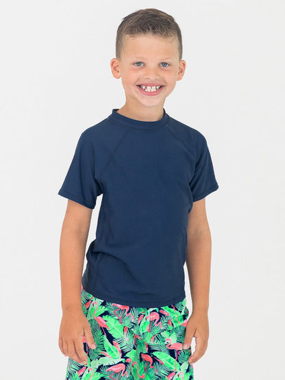 Navy Short Sleeve Rash Guard