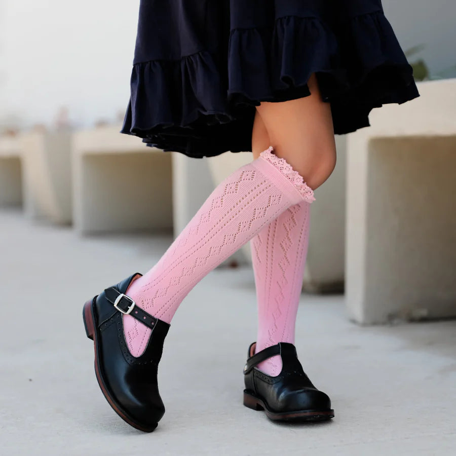 Fancy Lace Knee High Socks