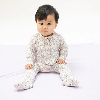 Purple Shannon Floral Footie