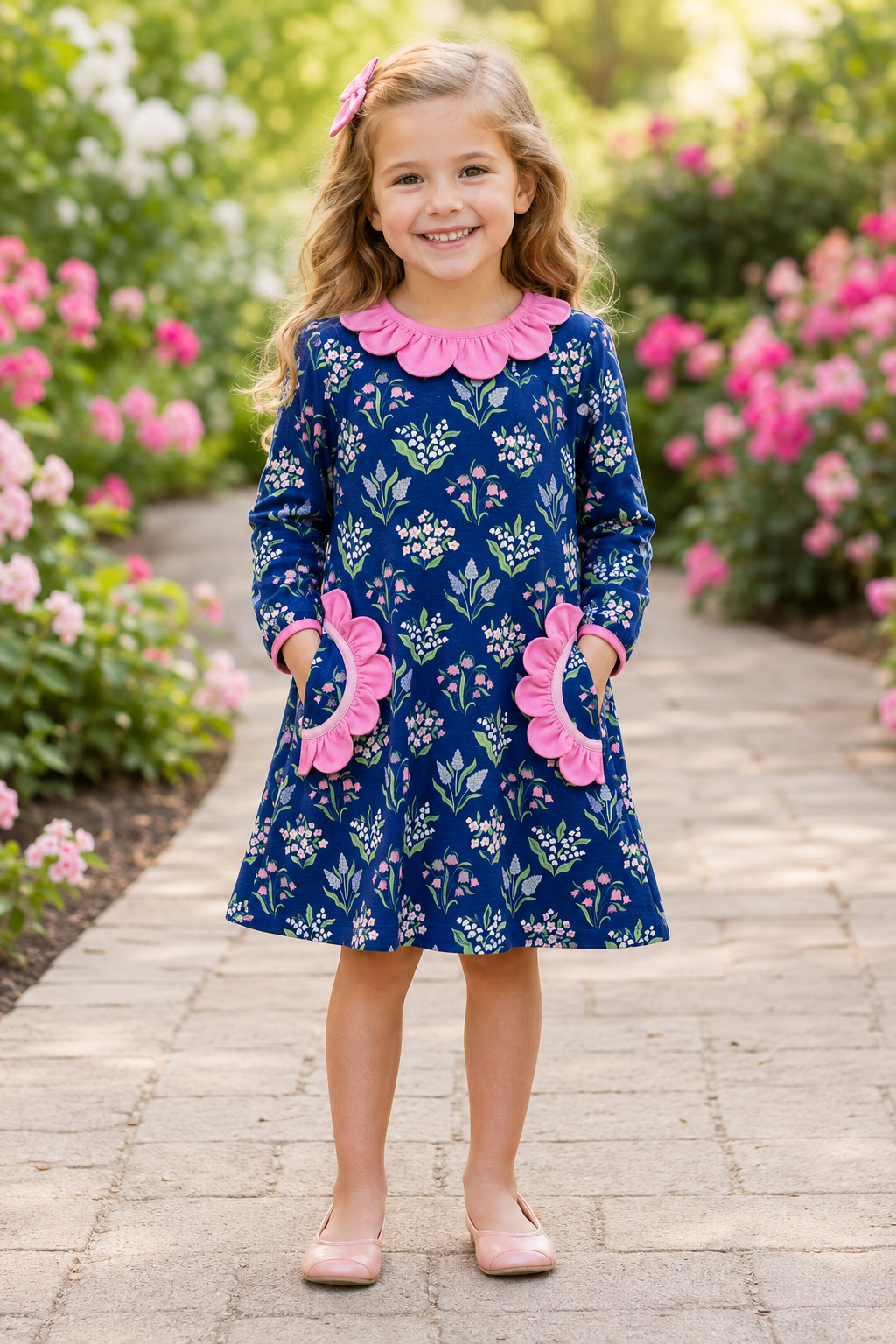 Indigo Bloom Dress