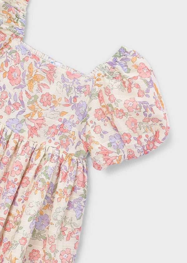 Puff Sleeve Floral Dress