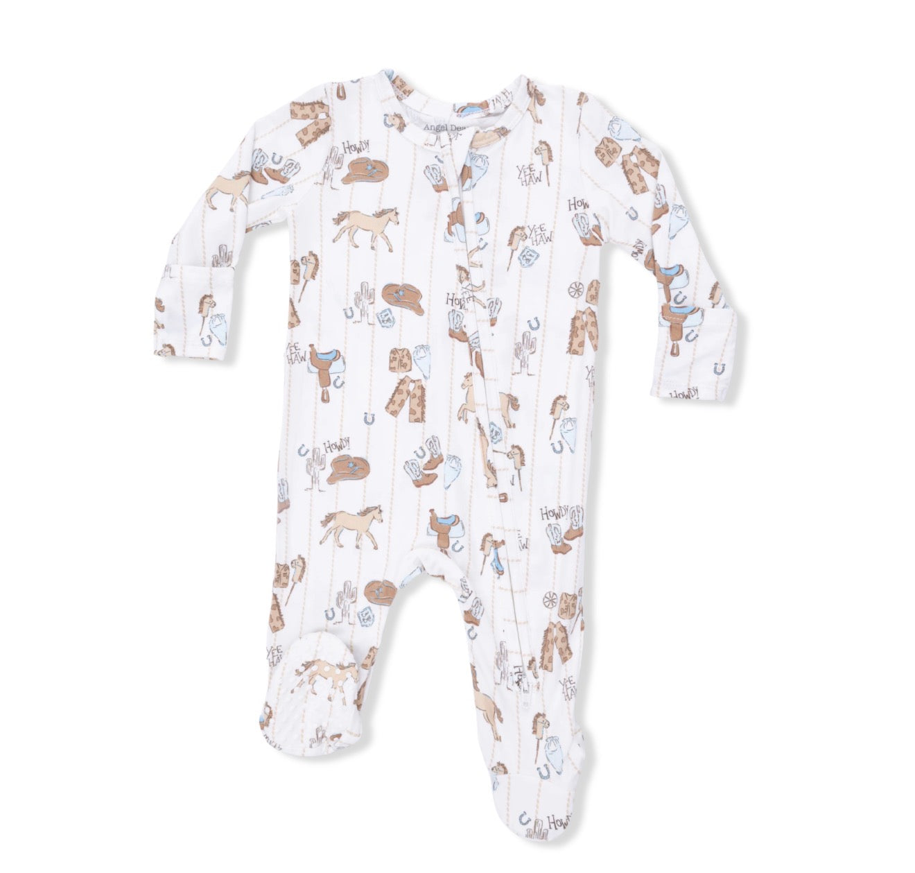 Cowboy Nursery 2 Way Zipper Footie