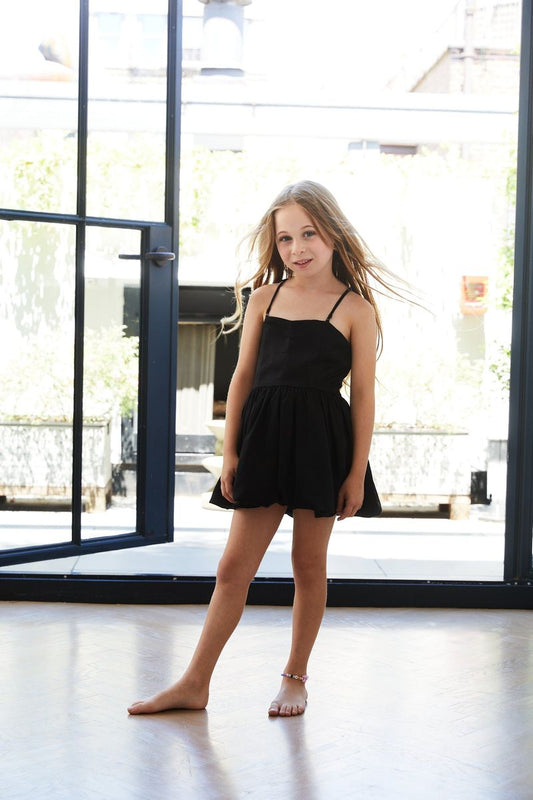 Bailey Black Satin Ballet Dress